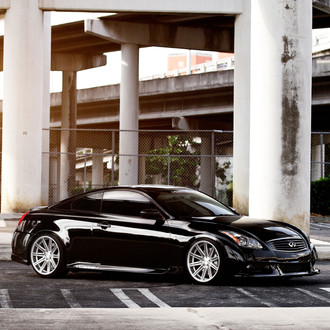 Custom Gloss Black Stanced Infiniti G37 - Photo by Vossen