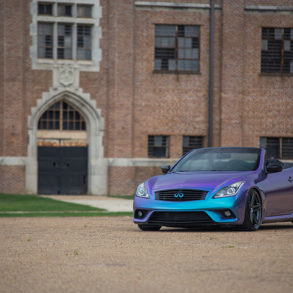 Custom Painted Convertible Infiniti G37 - Photo by Vossen