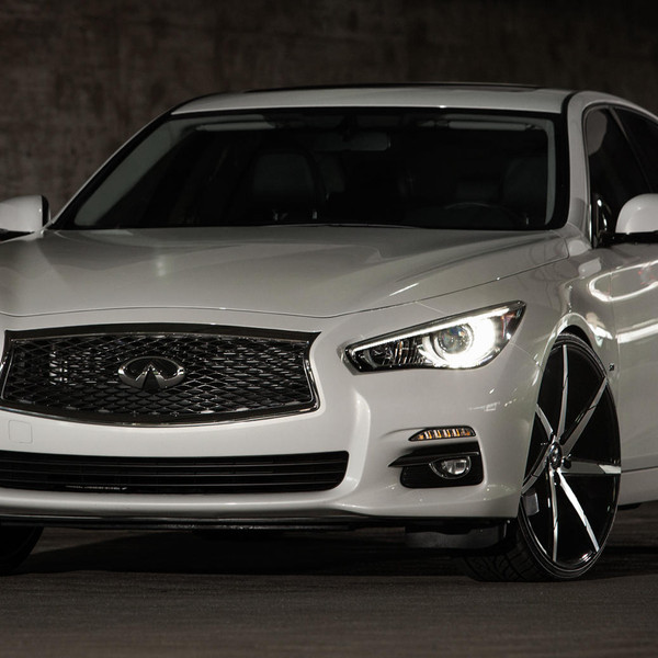 White Infiniti Q50 on CSS Series Lexani Wheels - Photo by Lexani