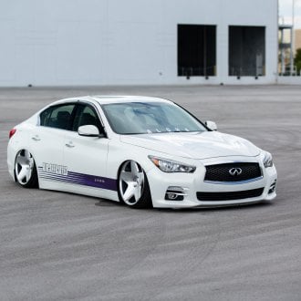 Stanced Infiniti Q50 Enhanced With Air Suspension and Niche Rims ...