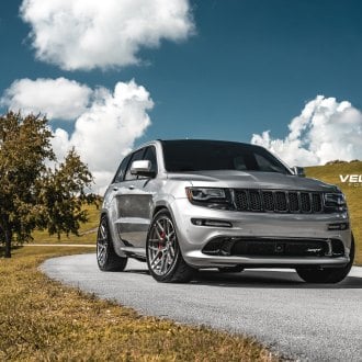 Custom Jeep Grand Cherokee with Red Accents and Vossen Wheels — CARiD ...