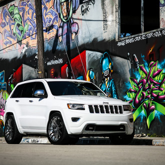 Graphite Gray Custom Rims on Grand Cherokee SRT8 - Photo by Exclusive Motoring