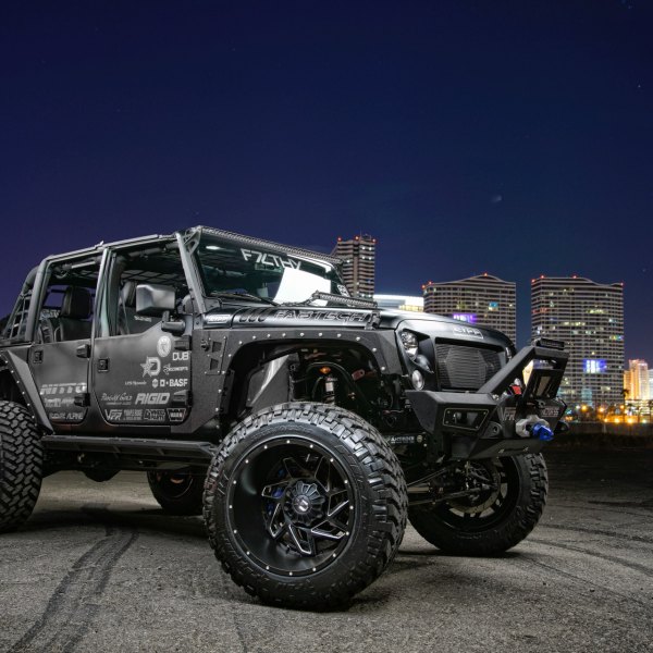 Custom Lifted Jeep Wrangler Unlimited with Nitto Tires - Photo by Dropstar