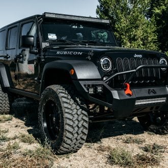 Perfect Fitment of Nitto Tires on Custom Black Lifted Jeep Wrangler ...