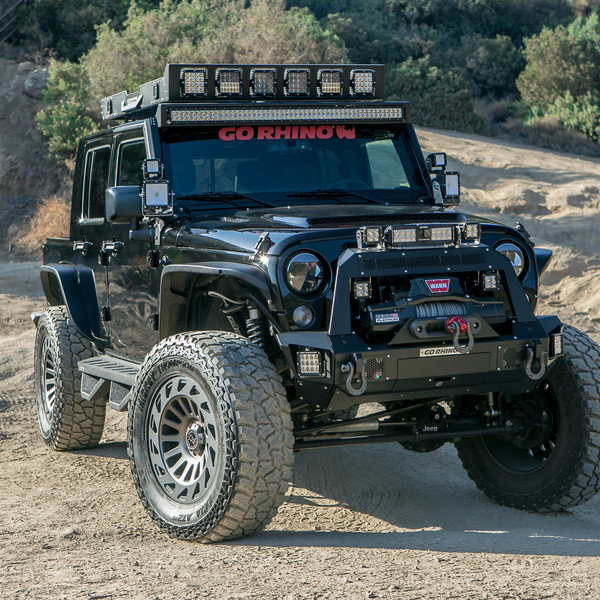 Go Rhino Project 4-Door JK Truck Packed With Off-Road Mods - Photo by Black Rhino