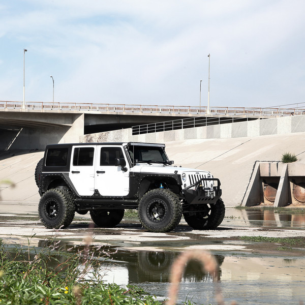 JK With a Big Lift and Large Off-road Wheels - Photo by Rotiform