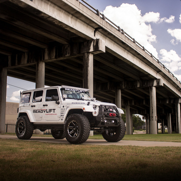 Insane White JK with Ready Lift - Photo by Grid Off-road