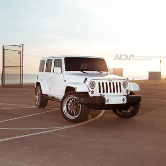White Jeep Wrangler with Off-road Front Bumper - Photo by ADV.1