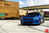 Blue Kia Stinger Gone Racy With Aftermarket Body Details