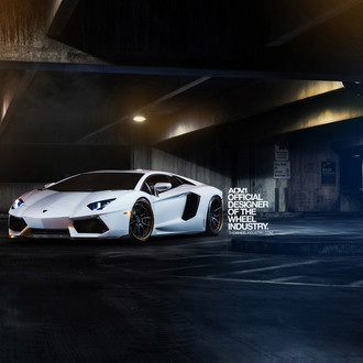 Custom White Lamborghini Aventador Side Scoops - Photo by ADV.1