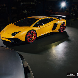 Super Exotic Lamborghini Aventador 4 SV LP 750 in Screaming Yellow Color - Photo by Vossen