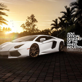 Dark Smoke Headlights on White Lamborghini Aventador - Photo by ADV.1