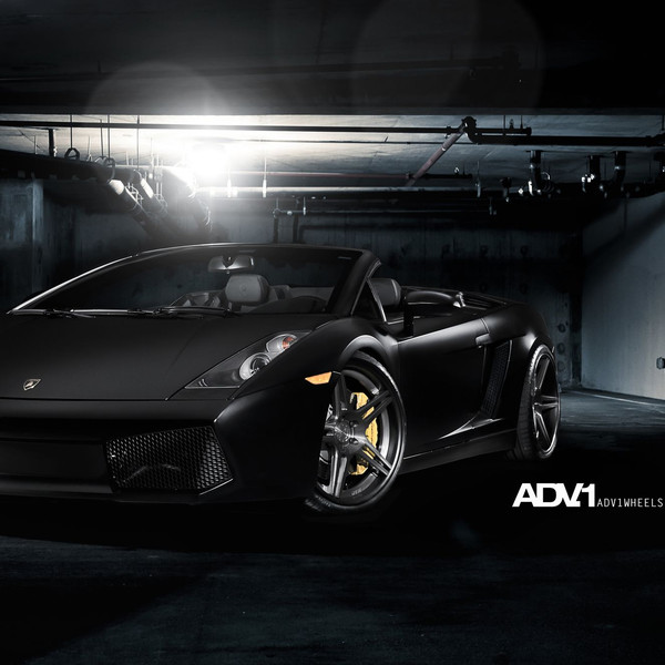 Custom Convertible Black Matte Lamborghini Gallardo - Photo by ADV.1