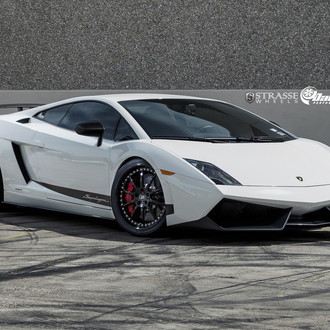 Dark Smoke Headlights on White Lamborghini Gallardo - Photo by Strasse Forged