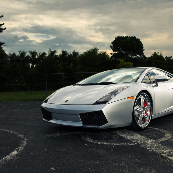 Silver Lamborghini Gallardo with Custom Body Kit - Photo by Vossen