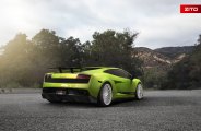 Got Lime- Amazing Lamborghini Gallardo with Rear Wing Spoiler