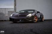Exotic Doesn't Get Better than Black Lamborghini Gallardo with Gold PUR Wheels