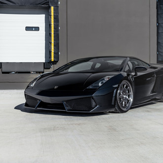 Black Lamborghini Gallardo Custom Front Bumper - Photo by Rotiform