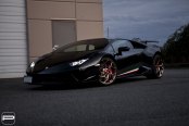 A Brute In a Sharp Suit: Black Lamborghini Huracan Is Boasting PUR Wheels