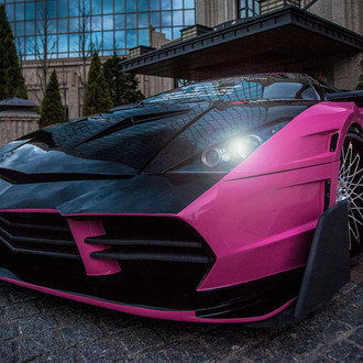 Purple Lamborghini Murcielago with LC Monza Lexani Wheels - Photo by Lexani