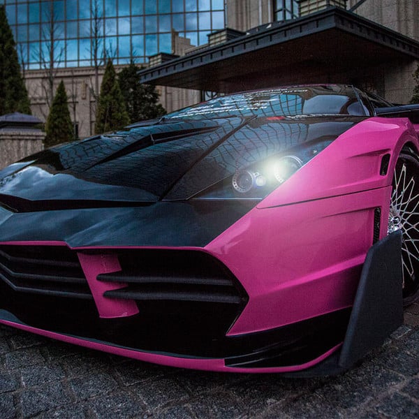 Purple Lamborghini Murcielago with LC Monza Lexani Wheels - Photo by Lexani
