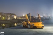 Silver PUR Wheels Emphasize the Exotic Nature of Orange Lamborghini Murcielago