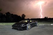 Black Lamborghini Murcielago With Screaming Yellow Seats
