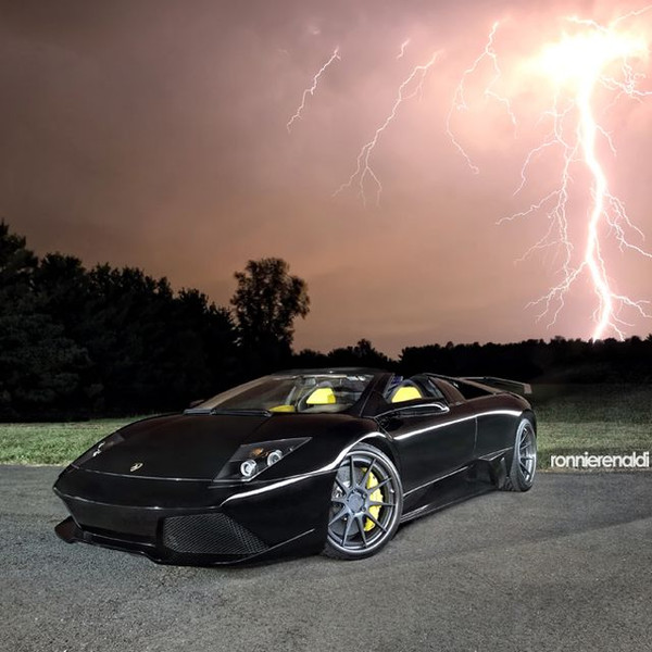 Custom Black Convertible Lamborghini Murcielago - Photo by ADV.1