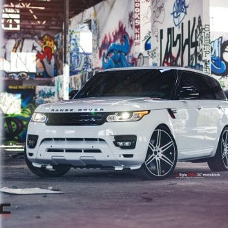 When Style Meets Status: White Range Rover Sport on Vellano Forged Rims ...