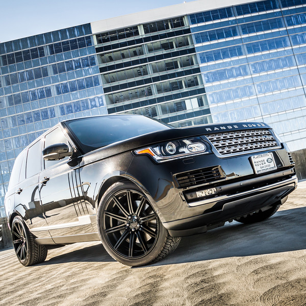 Black Land Rover Range Rover with Chrome Grille - Photo by Vossen