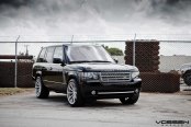 Prestige Ride: Black Range Rover Enhanced With Custom Vossen Rims
