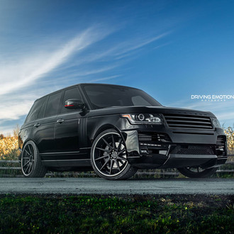 Blacked Out Grille on Custom Range Rover - Photo by ADV.1