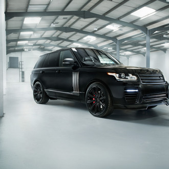 Sinister Look: Gloss Black Forged UV-2 Vossen Rims on All Black Range Rover