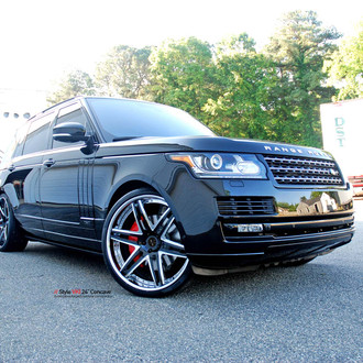 Classy Vellano Wheels Adorning Glossy Black Range Rover