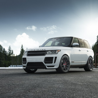 Luxurious White Range Rover Boasting Vorsteiner Parts