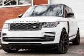 King of Convenience and Style: White Range Rover on Vossen Rims
