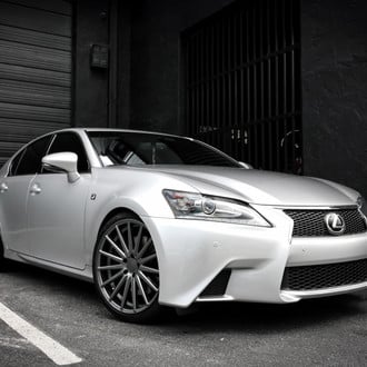 White Pearl Lexus GS with Chrome Grille - Photo by Vossen