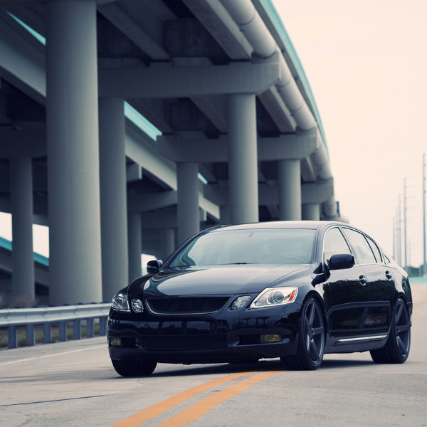 Custom Blacked Out Lexus GS - Photo by Vossen