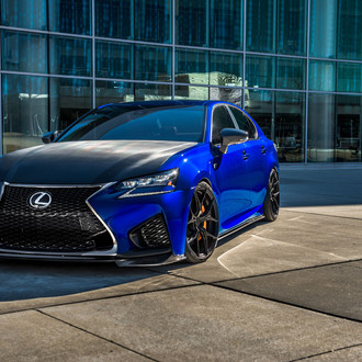 Electric Blue Lexus GS-F With Perfectly Fitted Rohana RFX5 Wheels - Photo by Rohana Wheels