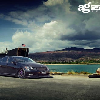 Custom Black Stanced Lexus GS - Photo by Avant Garde Wheels