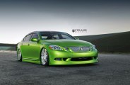 Lime Green Lexus GS Stanced Out and Enhanced with Aftermarket Goodies