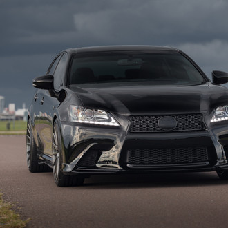 VFS2 Graphite Rims on Black Lexus GS350 F-Sport - Photo by Vossen