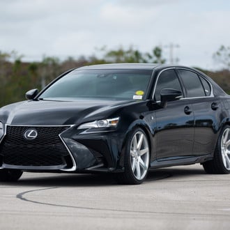 GS350 F-Sport With Polished Custom Wheels - Photo by Vossen