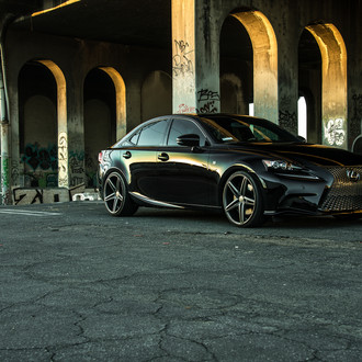 Blacked out Lexus IS F-Sport Enhanced With Vossen Rims