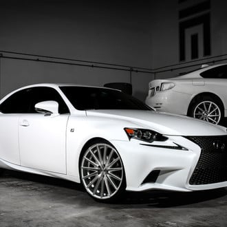 Diamond White Lexus IS250-F on Vossen Rims - Photo by Exclusive Motoring