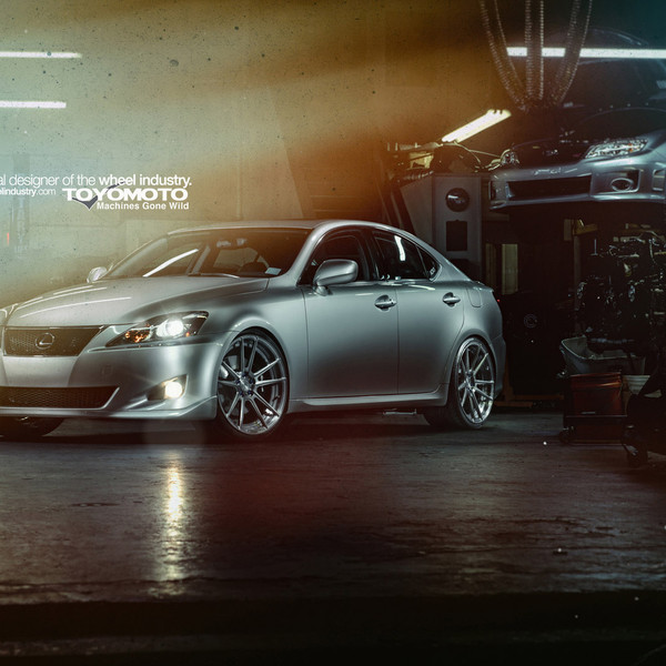Gray Lexus IS with Custom Front Bumper - Photo by ADV.1