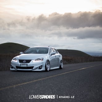 Extreme Makeover of Stanced Silver Lexus IS