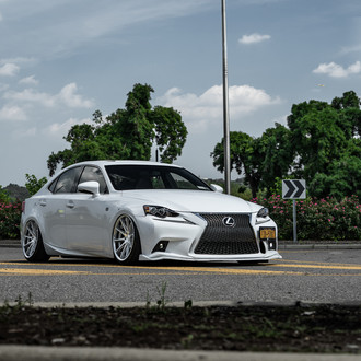 White Lexus IS Taken to Another Level by Custom Ground Effects