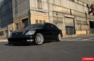 Lowered Suspension and Vossen Custom Rims for Lexus LS