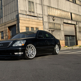 Lowered Suspension and Vossen Custom Rims for Lexus LS